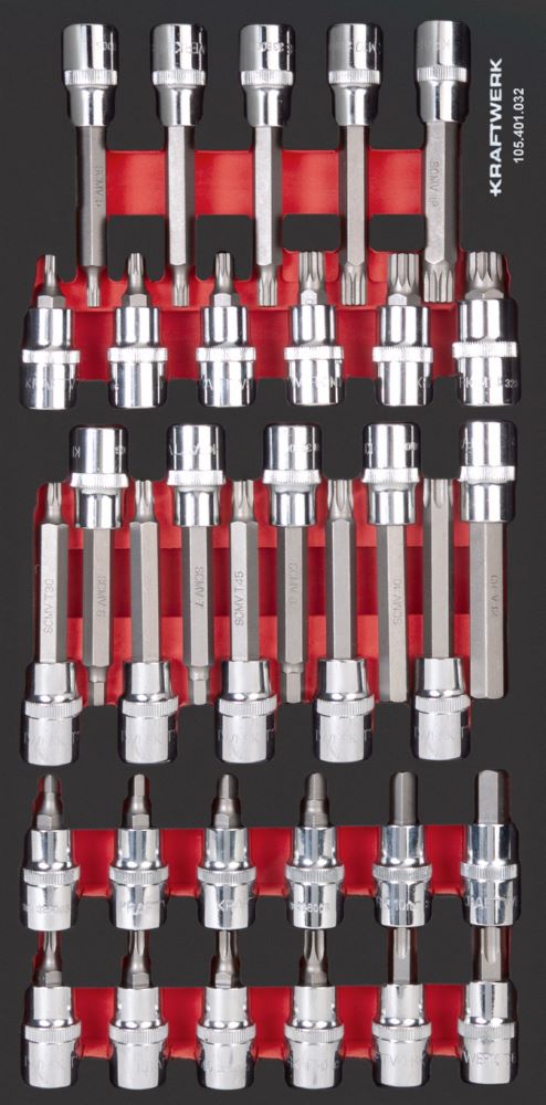 Produktbild Kraftwerk PRO LINE EVA3 1/2 Zoll Steckschlüssel-Satz 20 x 40 33 Teile
