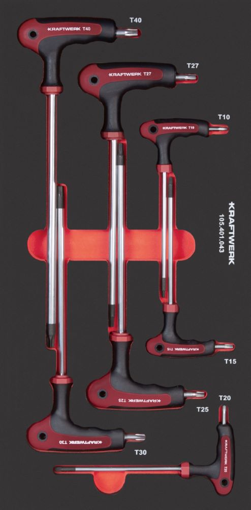 Produktbild Kraftwerk PRO LINE EVA3 T-Griff Schraubendreher TX 20 x 40 7 Teile