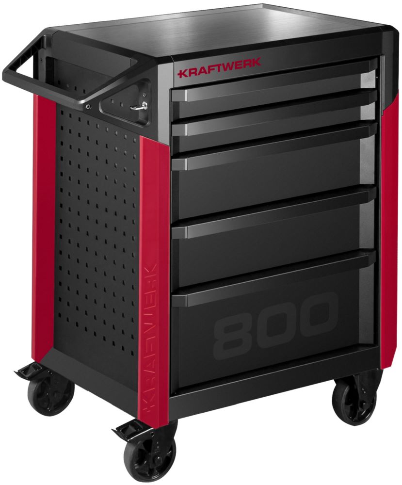 Produktbild Kraftwerk PRO LINE Werkstattwagen PT800 5 Schubladen