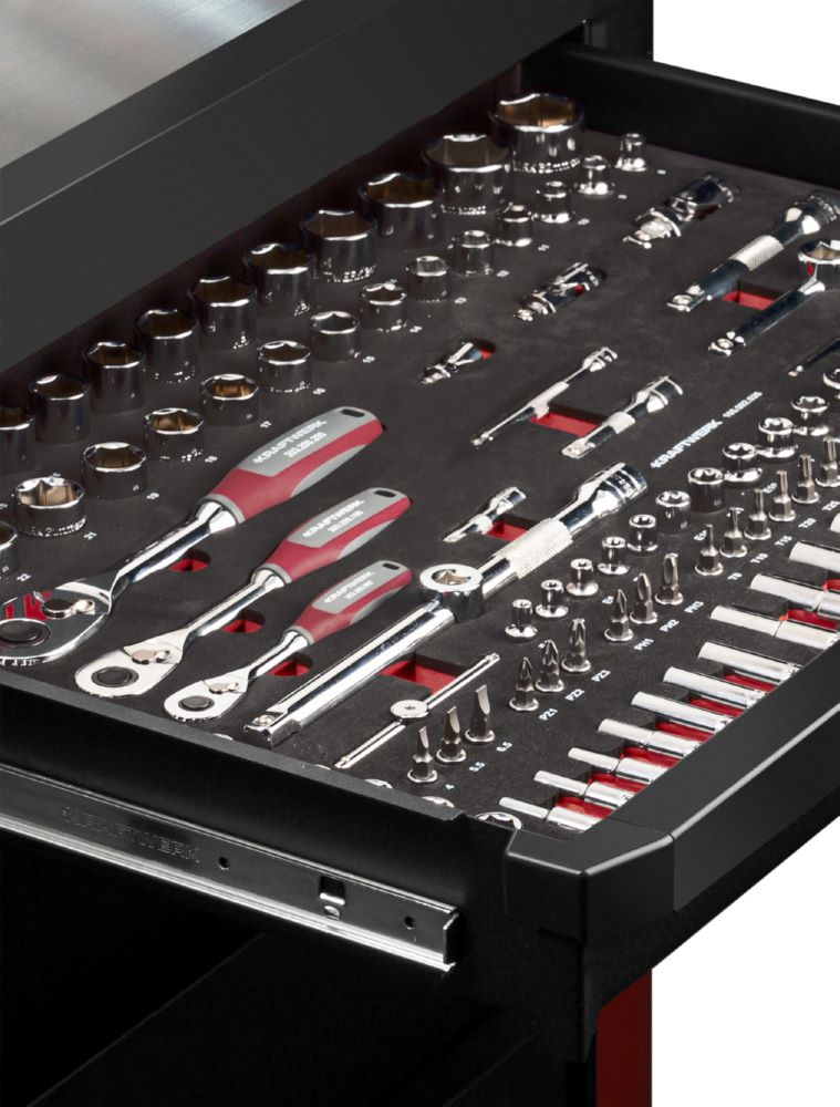 Produktbild Kraftwerk PRO LINE Werkstattwagen PT800 mit 7 Schubladen bild 2