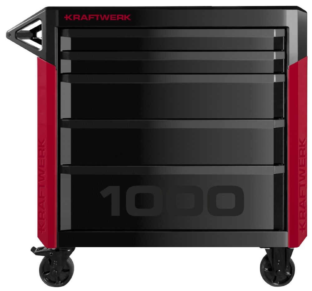 Produktbild Kraftwerk PRO LINE Werkstattwagen PT1000 mit 5 Schubladen bild 2