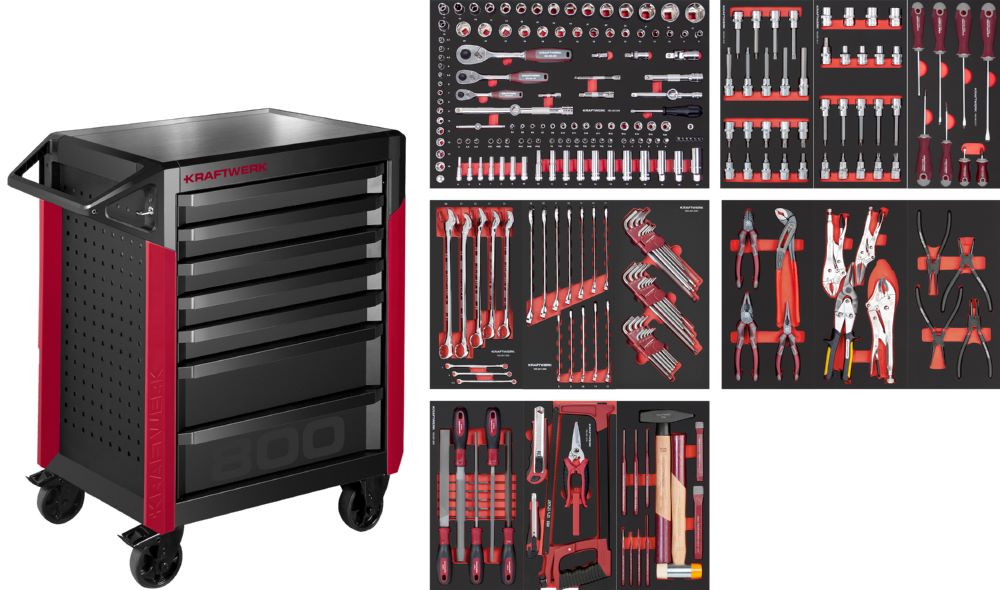 Produktbild Kraftwerk PRO LINE Werkstattwagen PT800 mit 7 Schubladen 274 Teile