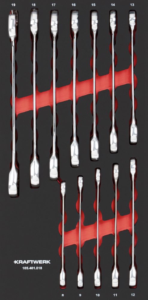 Produktbild Kraftwerk Ratschen Ringmaulschlüsselsatz 12 teilig