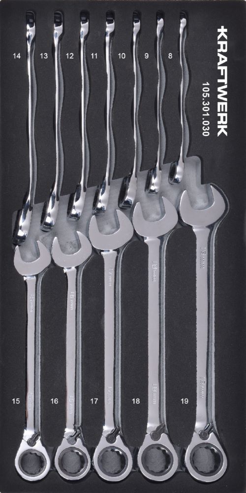 Produktbild Kraftwerk Ring Ratschen Satz 12 teilig