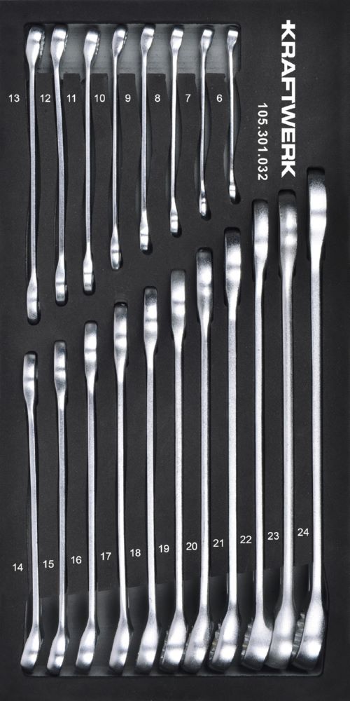 Produktbild Kraftwerk Ringmaulschlüssel 19 teilig