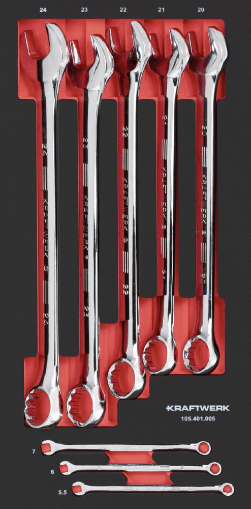 Produktbild Kraftwerk Ringmaulschlüsselsatz 8 teilig