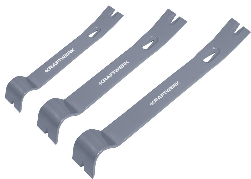 Produktbild Kraftwerk Satz mit 3 Brechstangen aus Karbonstahl 30 38 45 cm