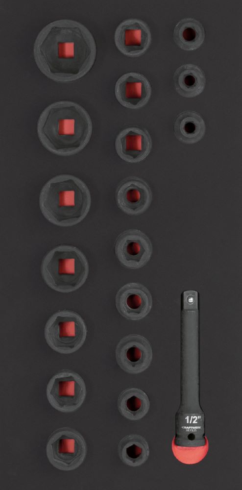 Produktbild Kraftwerk Schlag Steckschlüssel Einlage 1/2 Zoll 20 teilig