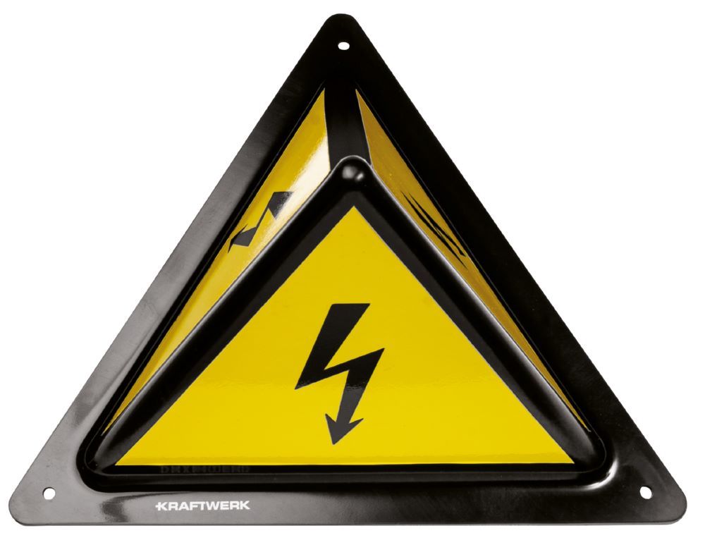 Produktbild Kraftwerk Sicherheitsschild Pyramide