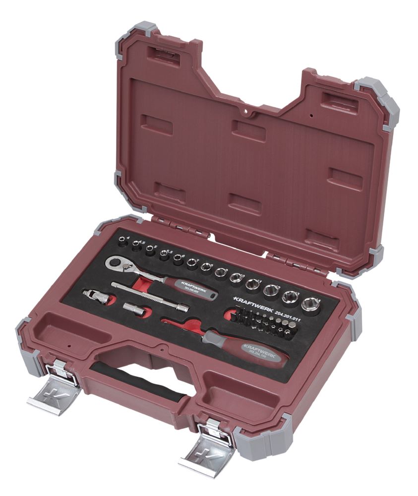Produktbild Kraftwerk Steckschlüssel Satz 1/4 Zoll 36 teilig im Koffer