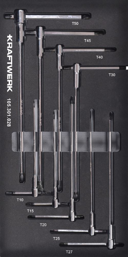 Produktbild Kraftwerk T-Griff Schraubendreher Torx 9 teilig