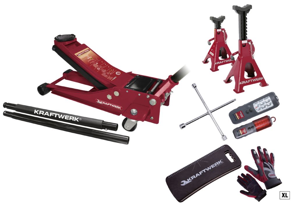 Produktbild KRAFTWERK Universal Radwechsel Satz hydraulisch 2 Tonnen