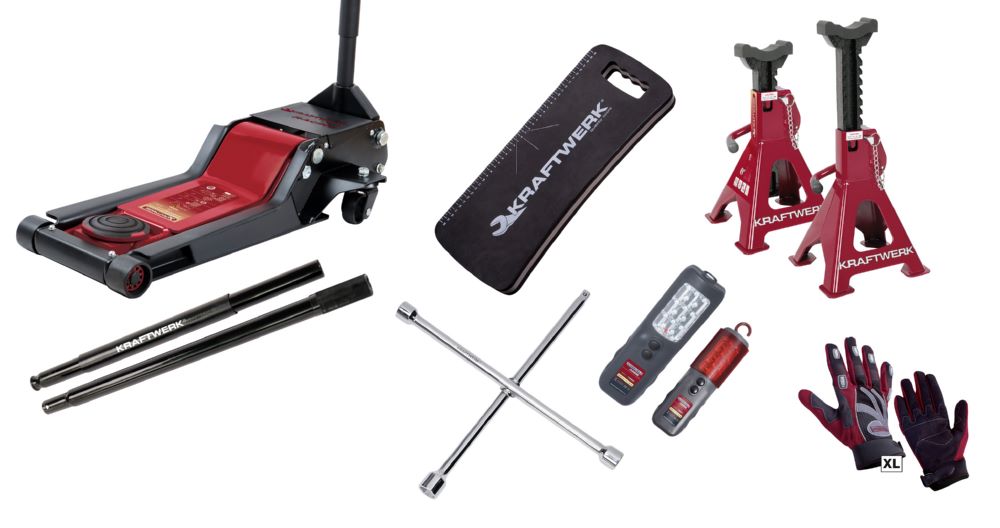 Produktbild KRAFTWERK Universal Radwechsel Satz hydraulisch 3 Tonnen