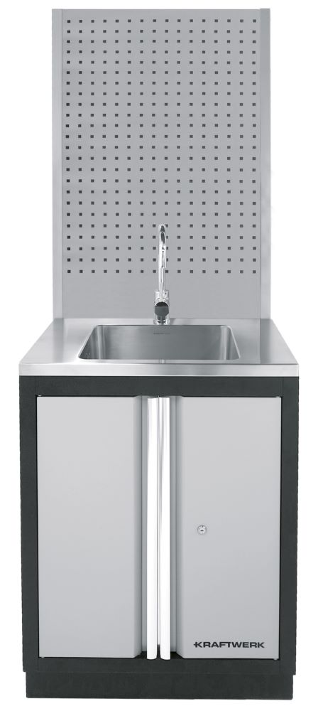 Produktbild Kraftwerk Unterschrank mit Edelstahlspüle und Tafel B 680 mm