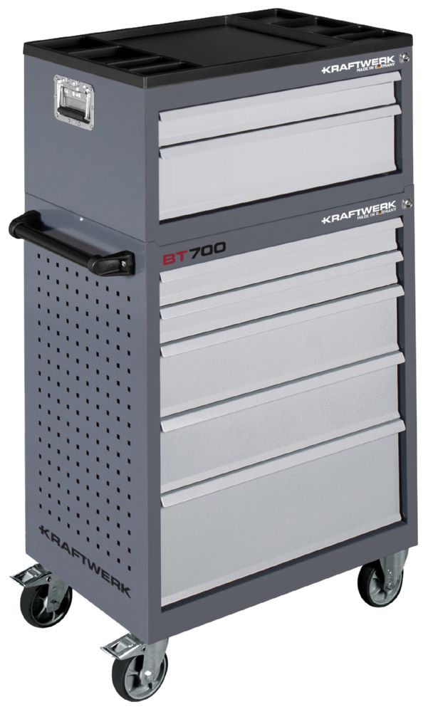 Produktbild Kraftwerk Werkstattwagen BT700 mit 5 Schubladen ohne Werkzeug bild 2
