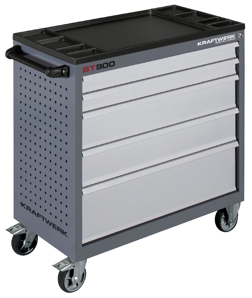 Produktbild Kraftwerk Werkstattwagen BT900 mit 5 Schubladen ohne Werkzeug