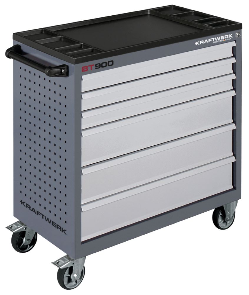 Produktbild Kraftwerk Werkstattwagen BT900 mit 6 Schubladen ohne Werkzeug