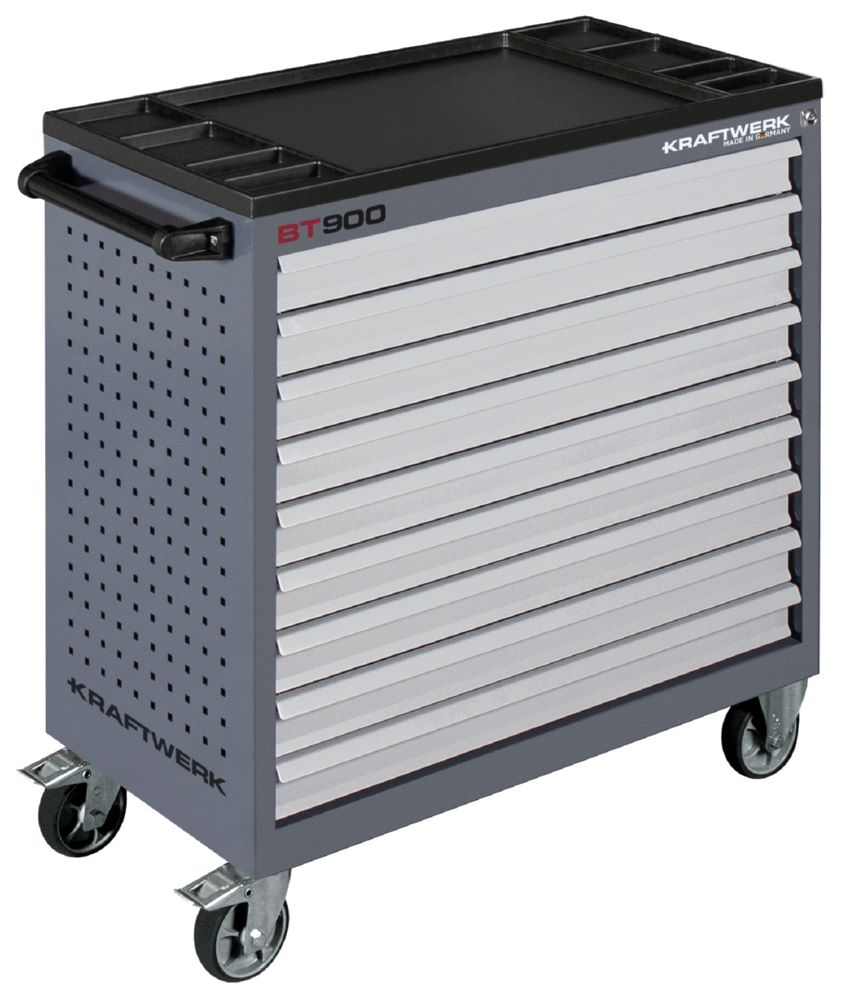 Produktbild Kraftwerk Werkstattwagen BT900 mit 9 Schubladen ohne Werkzeug