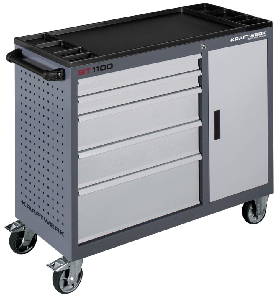 Produktbild Kraftwerk Werkstattwagen BT1100 60/40 5 Schubladen und 1 Schrank ohne Werkzeuge