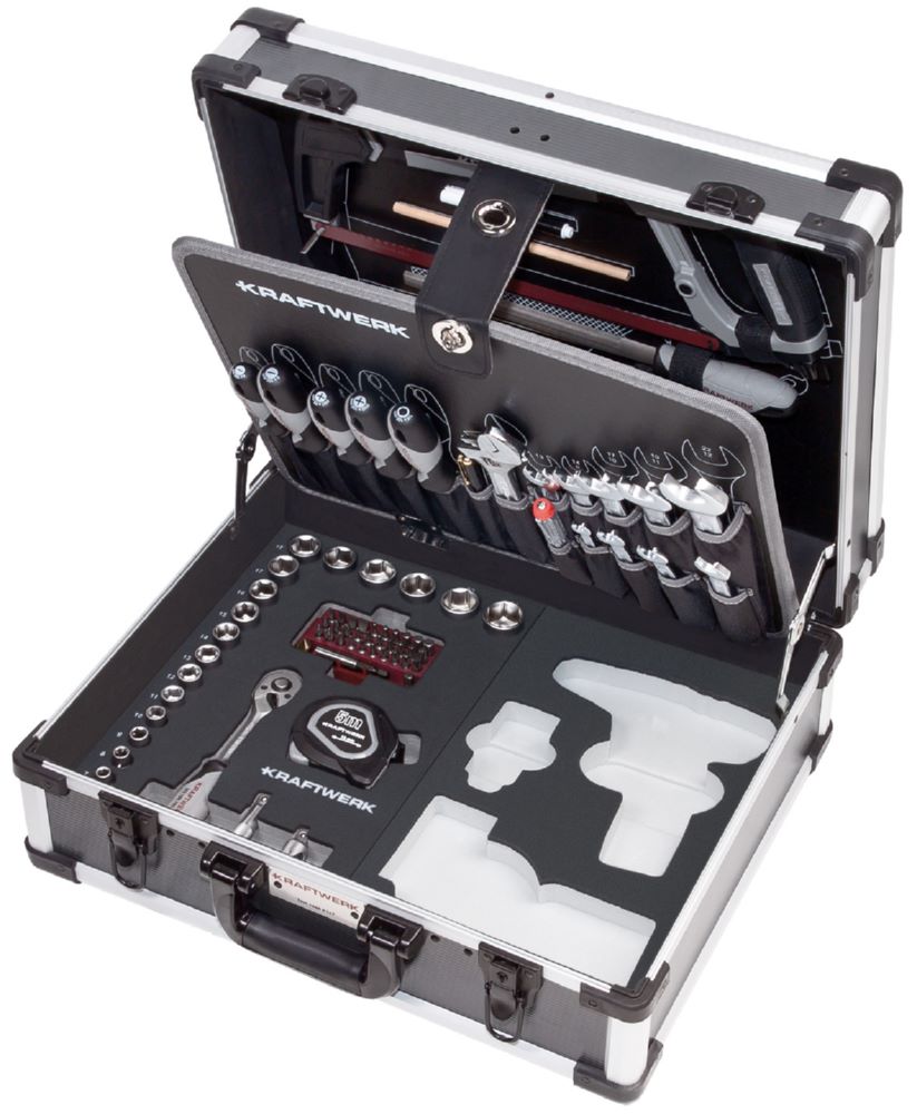 Produktbild Kraftwerk Werkzeugkoffer B147 3/8 Zoll 97 teilig ohne Powertool mit Bosch