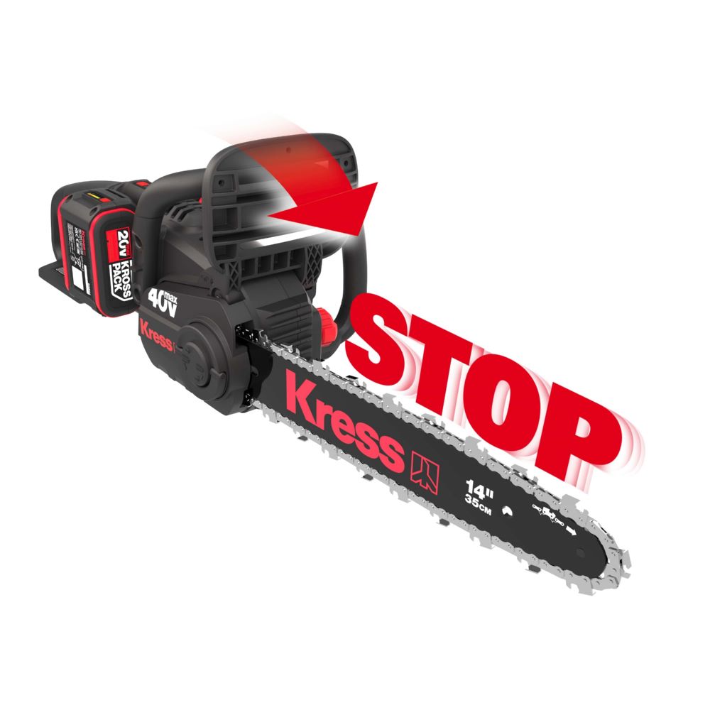 Produktbild KG346E.9 40 V Akku-Kettensäge Schwertlänge 350 mm 18m/s 2 x 20 V bild 3