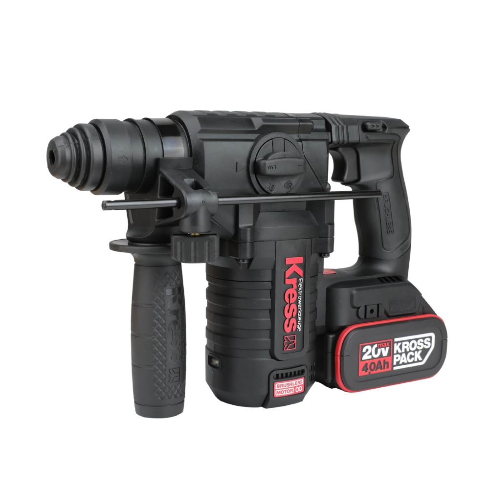 Produktbild Kress KUC61.2 20V Akku-Pneumatic-Bohrhammer 2,2 J 24 mm SDSplus 2 x Akku 4.0 Ah bild 2