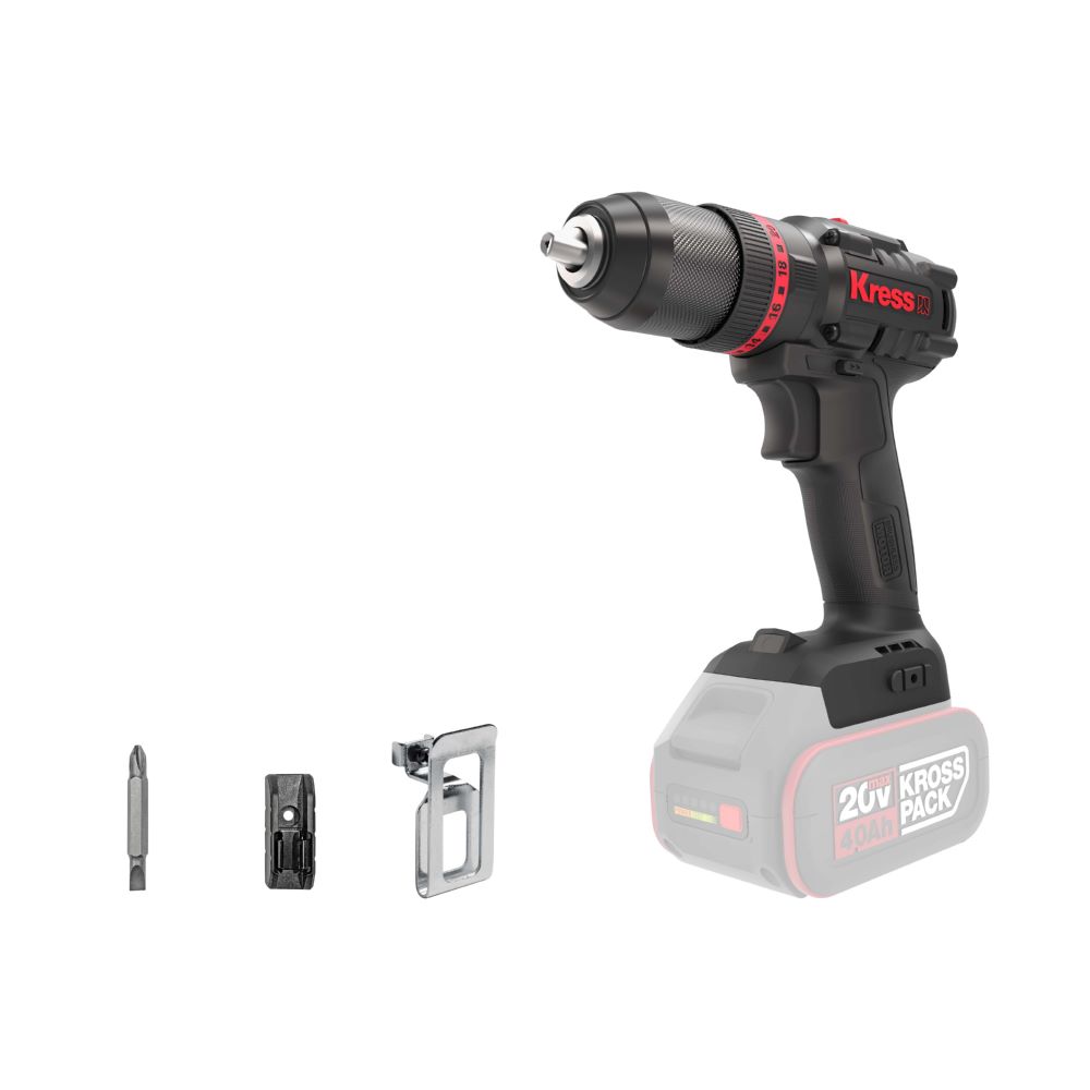 Produktbild Kress UC35.91 20 V Akkuschlagbohrschrauber 140 Nm ohne Akku und Ladegerät Stapelbox