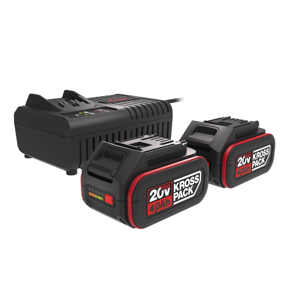 Produktbild Kress KAD21 Combopack Akku 2 x 20 V / 4.0 Ah + Ladegerät 6A color box
