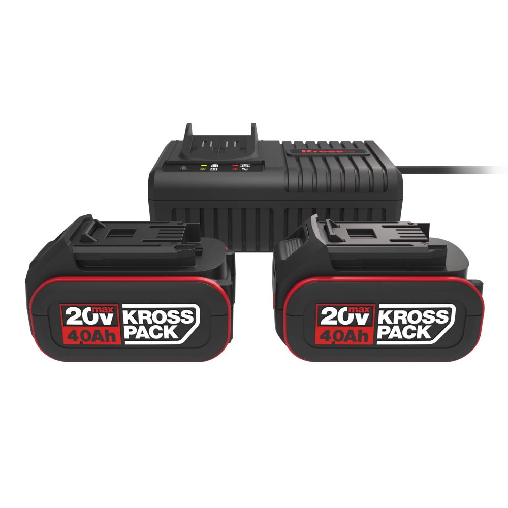 Produktbild Kress KAD21 Combopack Akku 2 x 20 V / 4.0 Ah + Ladegerät 6A color box bild 7
