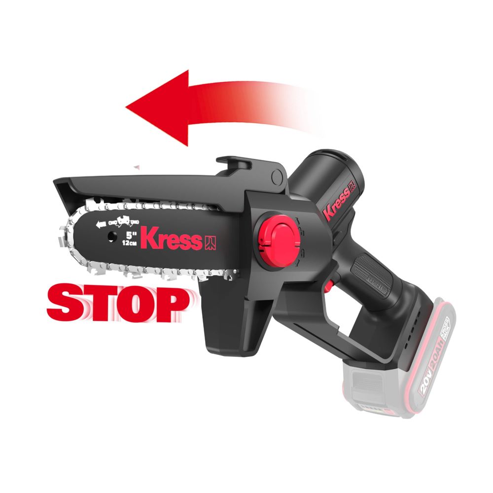 Produktbild KG343E.9 20V Mini-Akku-Einhand-Kettensäge Astsäge Schwertlänge 120 mm 10m/s bild 2