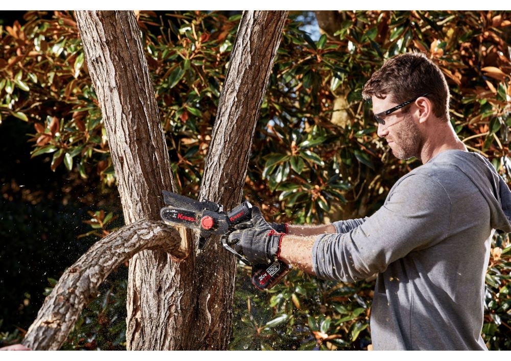 Produktbild KG343E.9 20V Mini-Akku-Einhand-Kettensäge Astsäge Schwertlänge 120 mm 10m/s bild 3