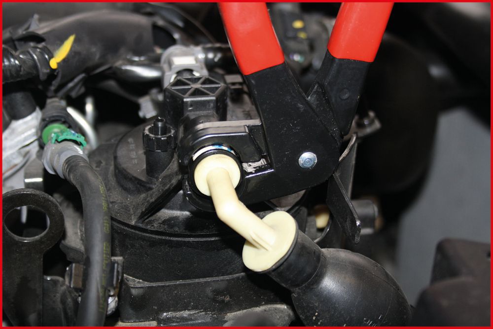 Produktbild KS TOOLS Kraftstoffleitungszange 220mm, abgewinkelt bild 3