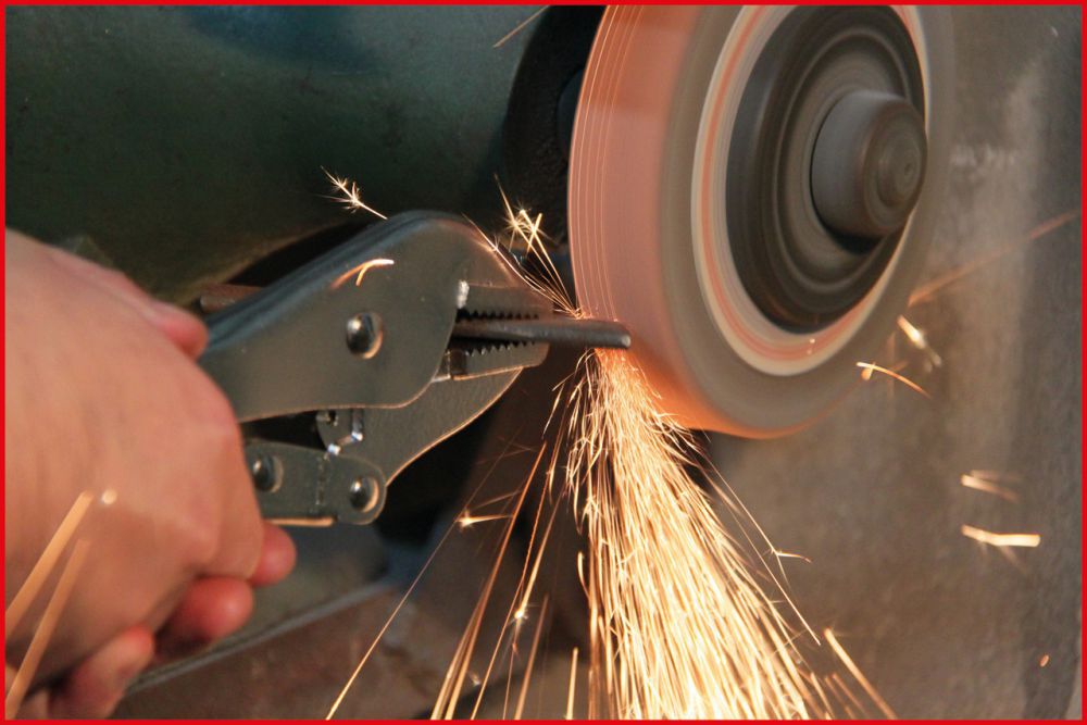 Produktbild KS TOOLS Gripzange gerade Backen, 28,5mm, L=175mm bild 3