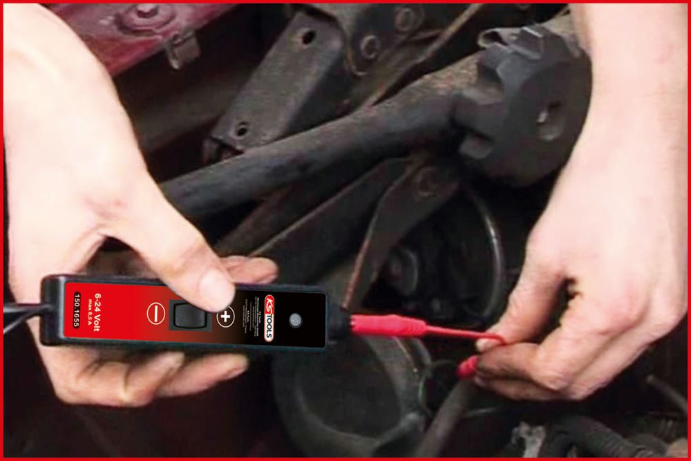 Produktbild KS Tools Funktionsprüflampe 6-24V DC mit 5 Meter Kabel bild 2