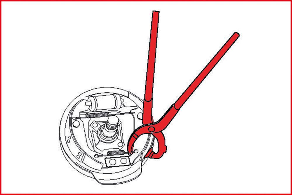 Produktbild KS Tools Bremsfederzange, 220mm bild 2