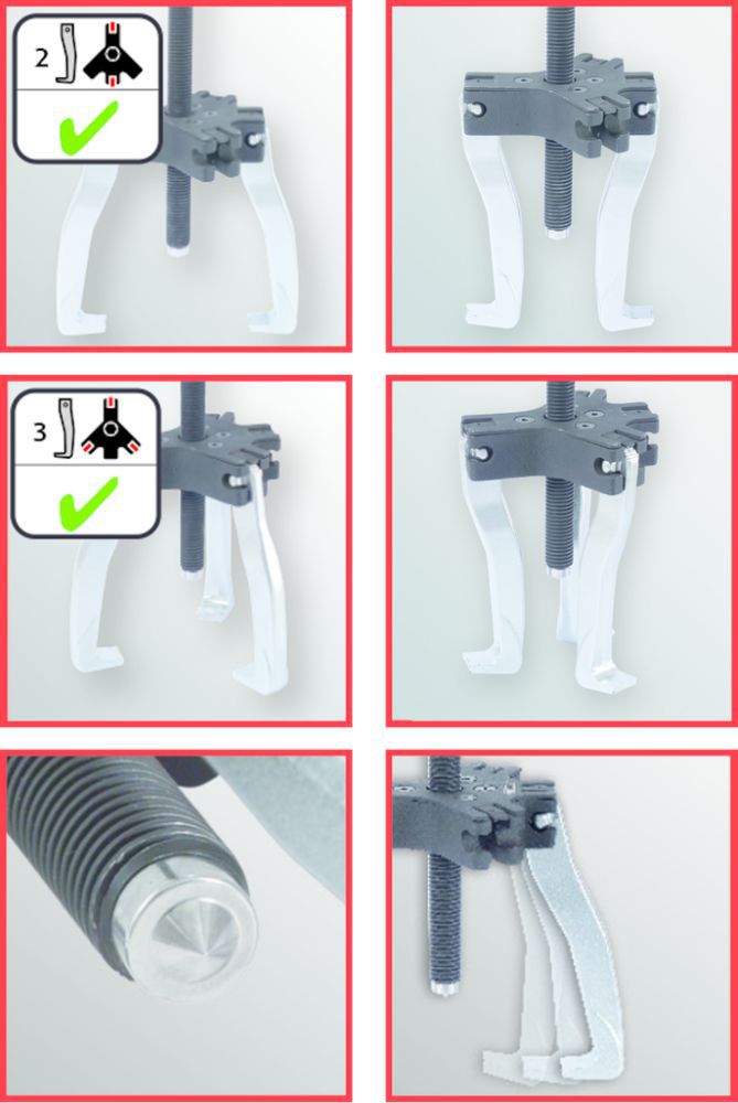 Produktbild KS Tools Universal-Abzieher 2+3-armig 165mm, Gr.3, 7t bild 11