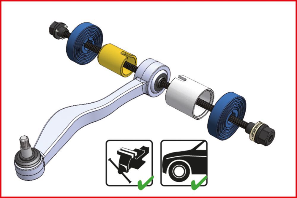 Produktbild KS TOOLS Druck- und Zughülsen Satz 29 teilig bild 9