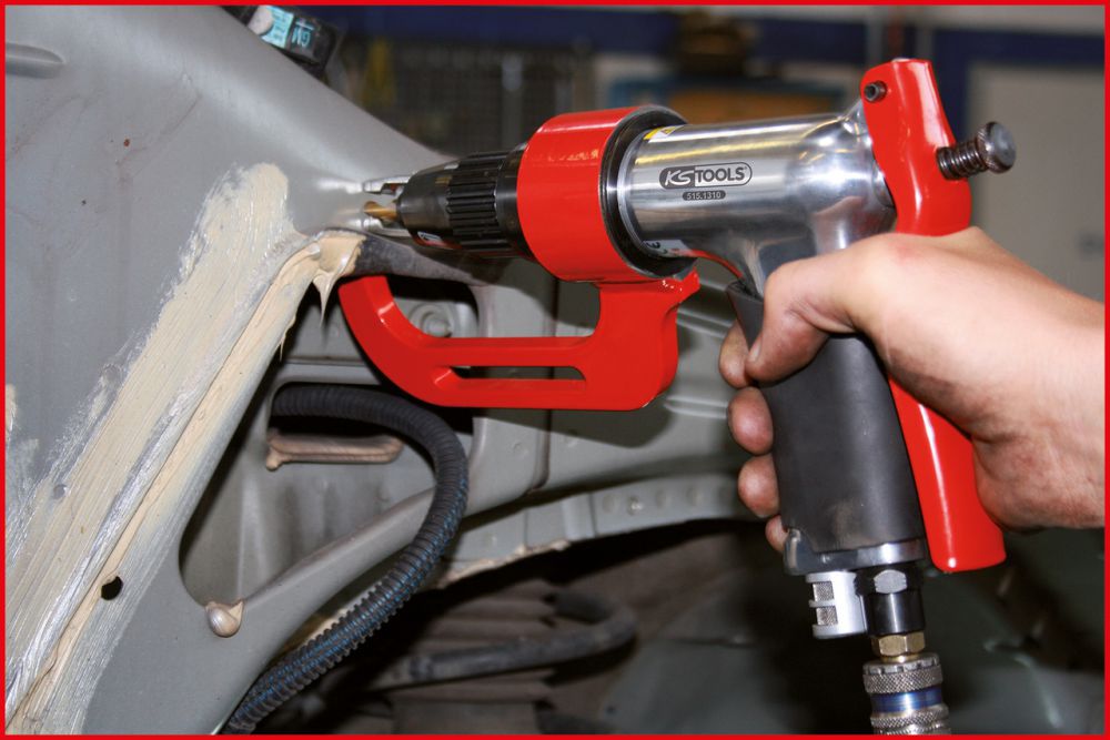 Produktbild KS TOOLS Druckluft Schweißpunkt Bohrmaschinen Satz 3 teilig bild 3