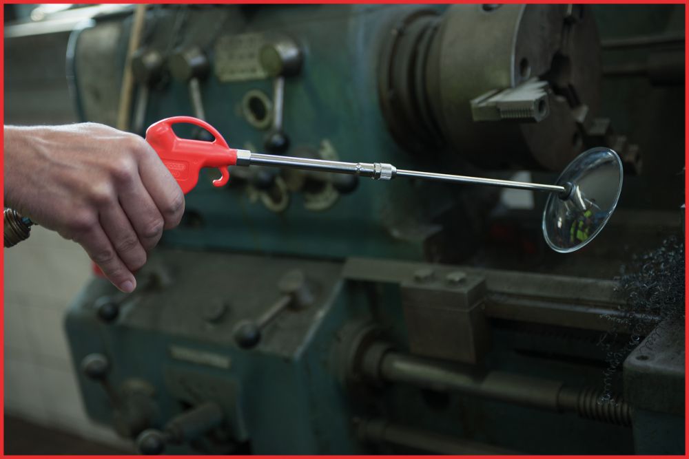 Produktbild KS Tools Teleskop-Druckluft-Ausblaspistole 90-190mm mit Schutzschild bild 7