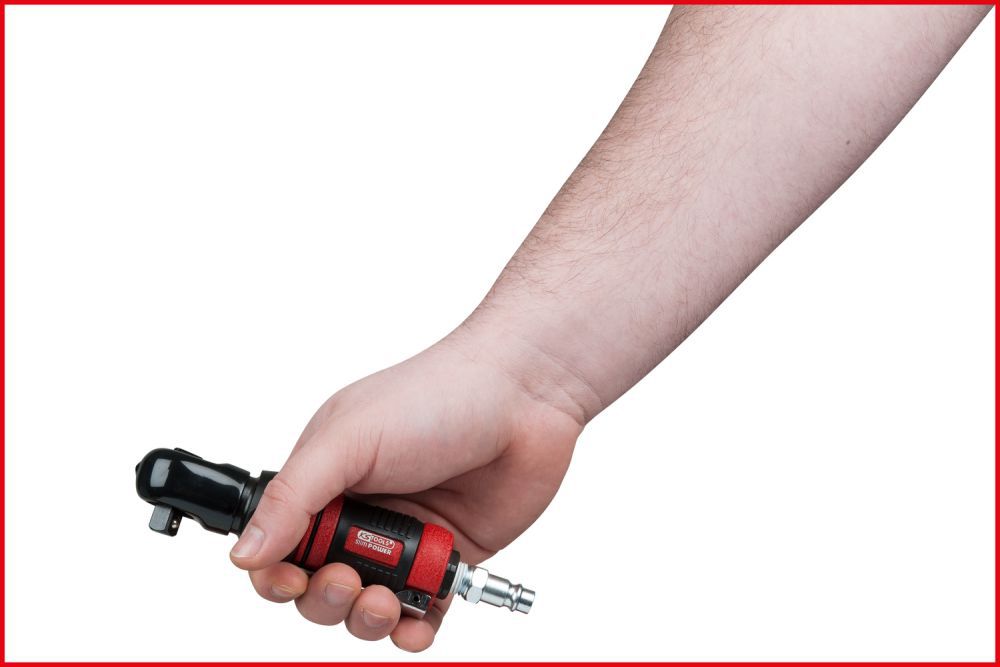 Produktbild KS Tools 3/8 Zoll Slim POWER Mini Druckluft Umschaltratsche 34 Nm bild 3