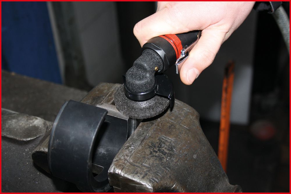 Produktbild KS Tools 1/4 Zoll Slim POWER Mini Druckluft Stab Trennschleifer kurz bild 6