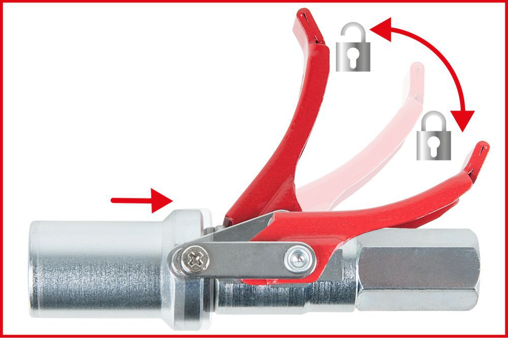 Produktbild KS Tools Quick Lock Schnellkupplung für Fettpressen M10 x 1,0 bild 4