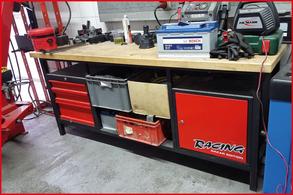 Produktbild KS TOOLS XXL Werkbank mit 3 Schubladen und 1 Tür bild 3