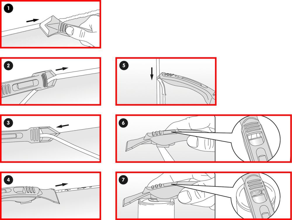 Produktbild KS Tools FUGENFIX Silikonschaber und Abziehersatz 7 Teile bild 14