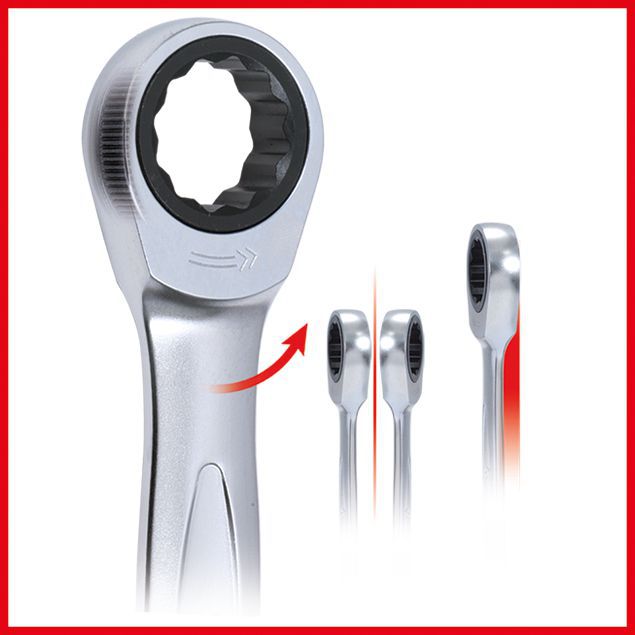 Produktbild KS Tools GEARplus Ratschenringmaulschlüssel Satz 4-teilig 24 - 32 mm bild 6