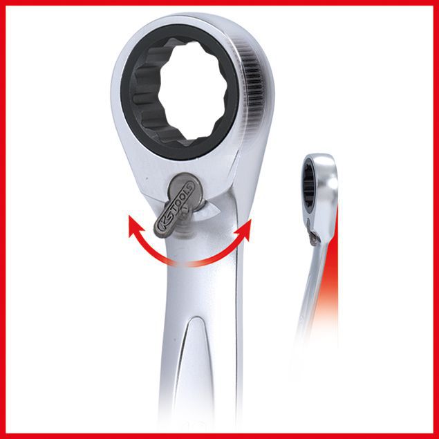 Produktbild KS Tools GEARplus Ratschenringmaulschlüssel umschaltbar 41 mm bild 6