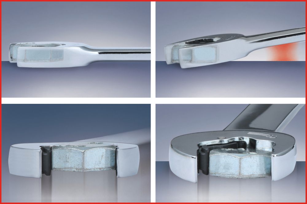 Produktbild KS Tools DUO GEARplus Ratschenringmaulschlüssel Satz mit Maul Ratschenfunktion 5-teilig bild 12