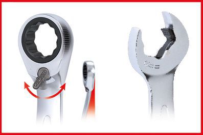 Produktbild KS Tools DUO GEAR Ringmaulschlüssel Satz Maul Ratschenfunktion 5-teilig umschaltbar bild 10