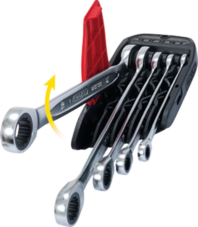 Produktbild KS Tools DUO GEARplus Ratschenringmaulschlüssel Satz mit Maul Ratschenfunktion 5-teilig bild 8