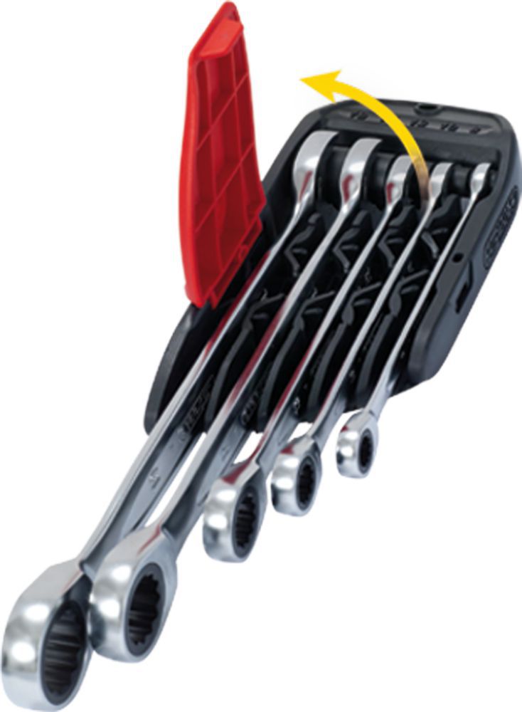 Produktbild KS Tools DUO GEARplus Ratschenringmaulschlüssel Satz mit Maul Ratschenfunktion 5-teilig bild 9
